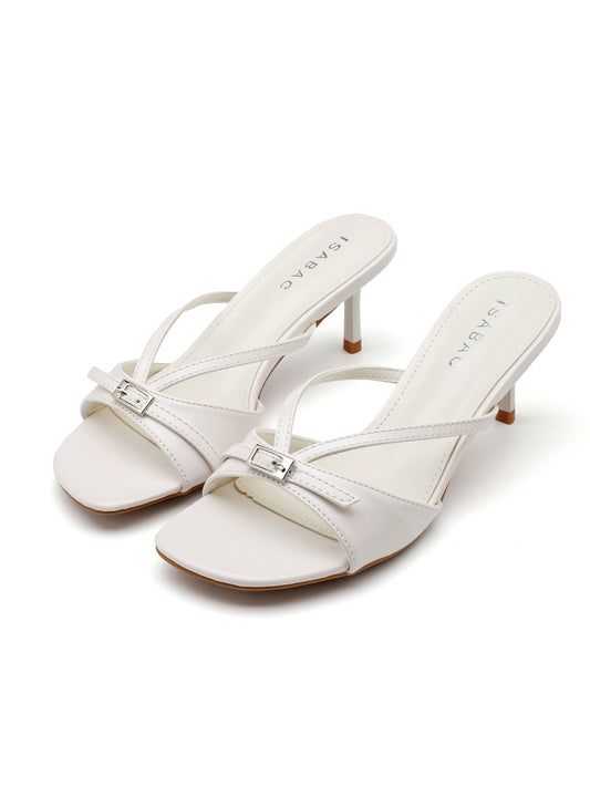 Ciabatte con Tacco - 3063 Bianco