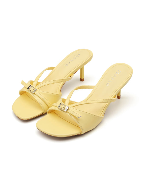 Ciabatte con Tacco - 3063 Giallo