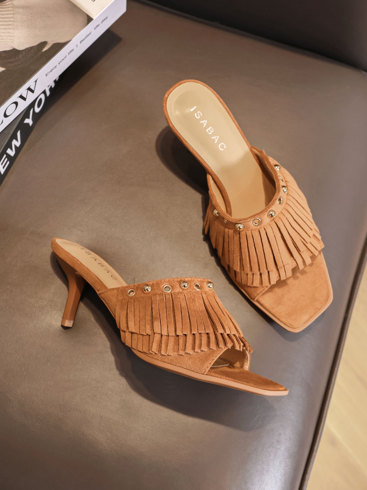 Ciabatte con Tacco - 3065 Camel