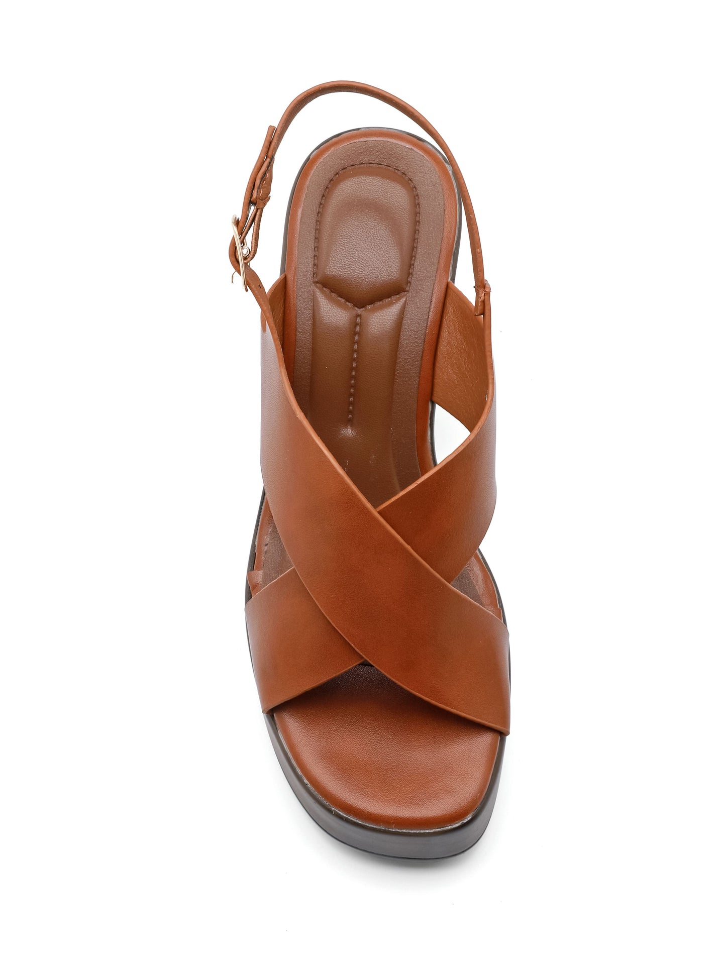 Sandali con Zeppa - 3069 Camel