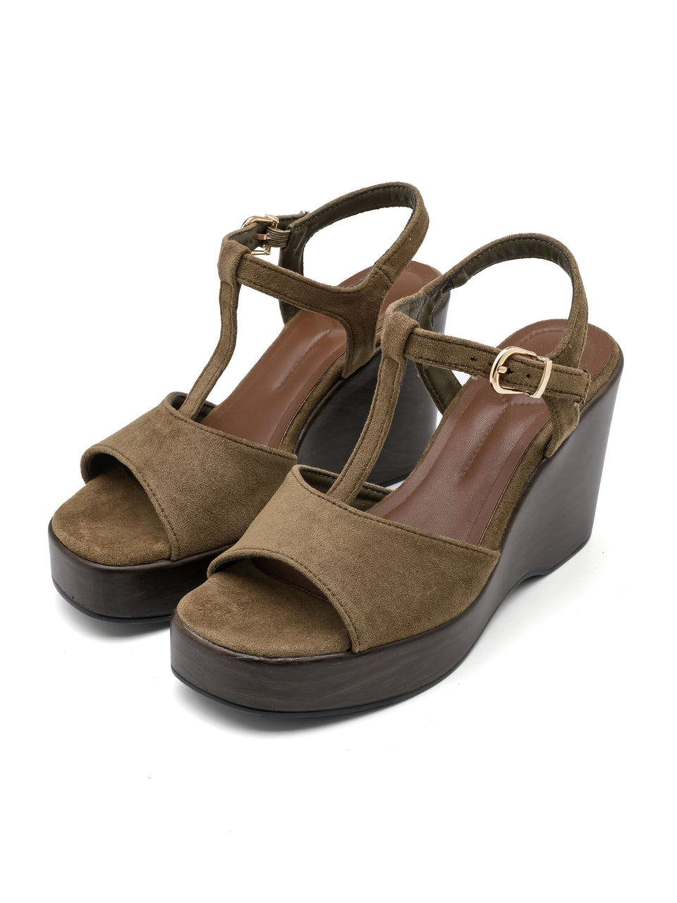 Sandali con Zeppa - 3070 Verde