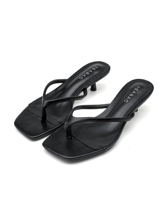 Ciabatte con Tacco - 3079 Nero