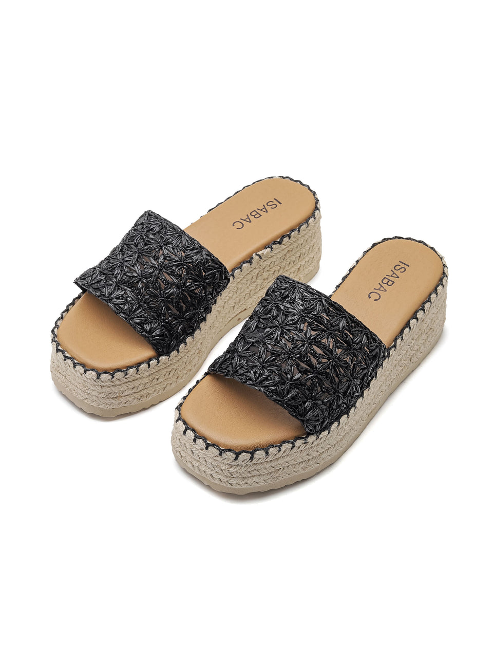 Ciabatte con Zeppa - 3541 Nero