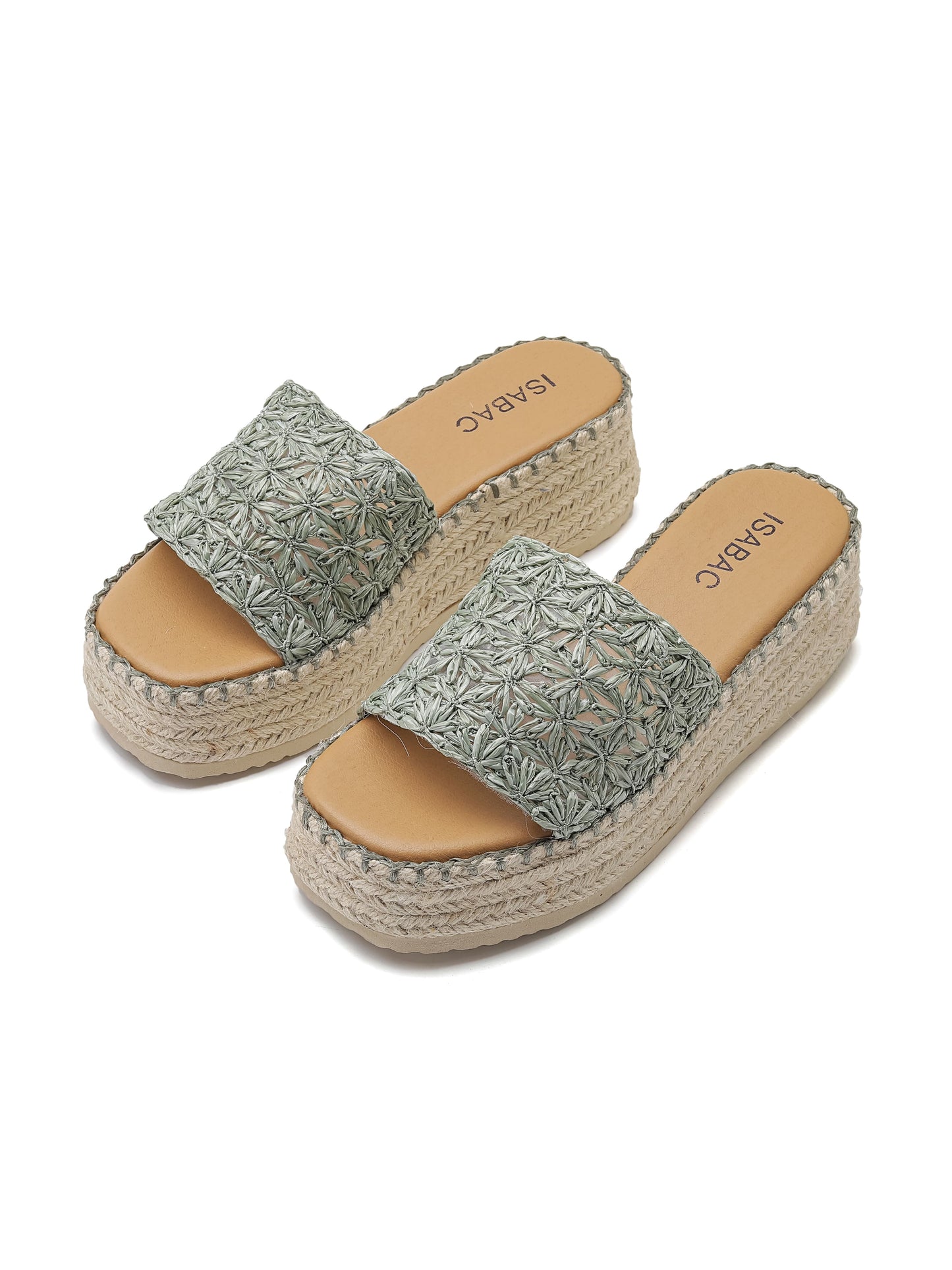 Ciabatte con Zeppa - 3541 Verde