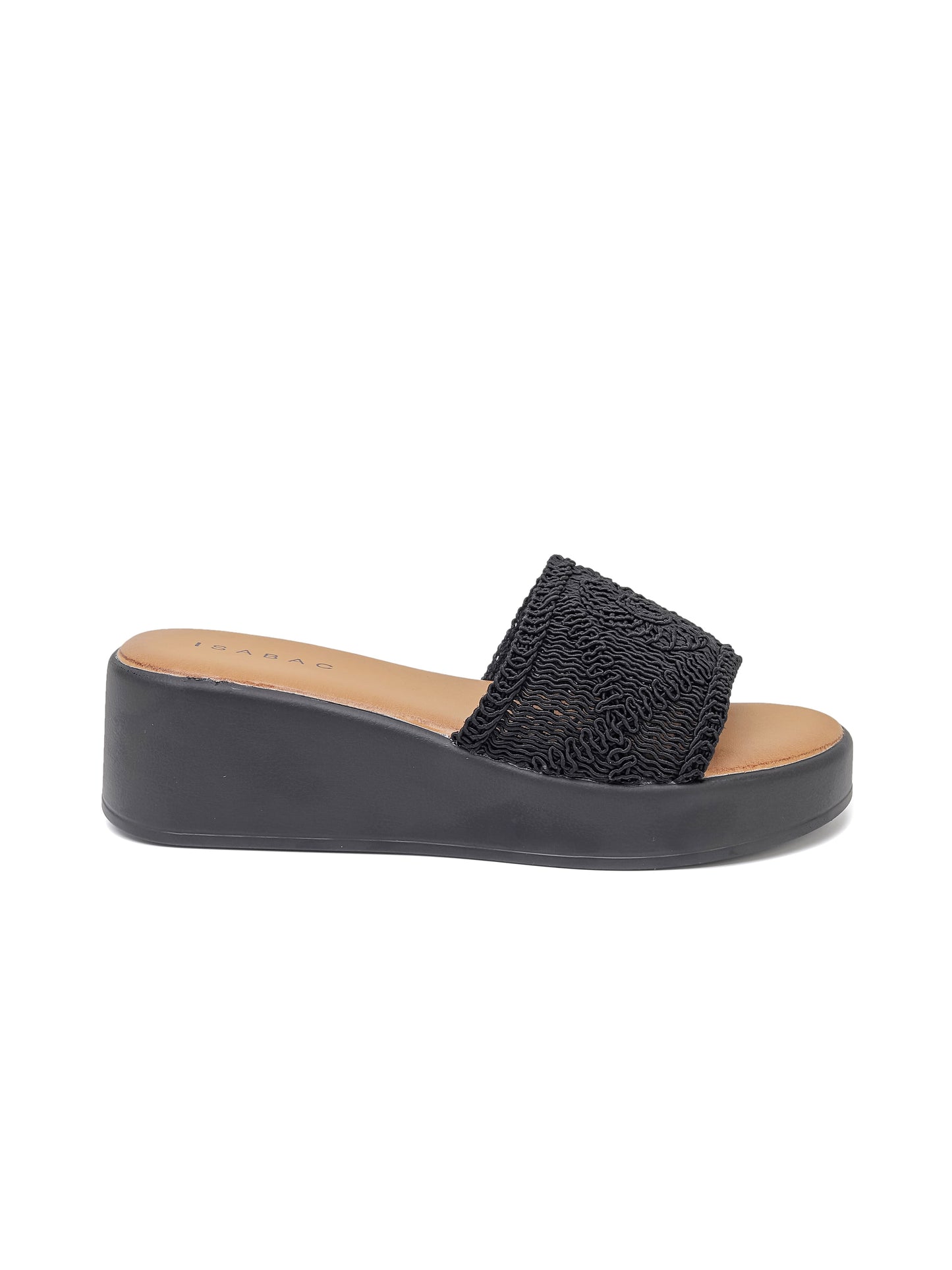 Ciabatte con Zeppa - 3546 Nero