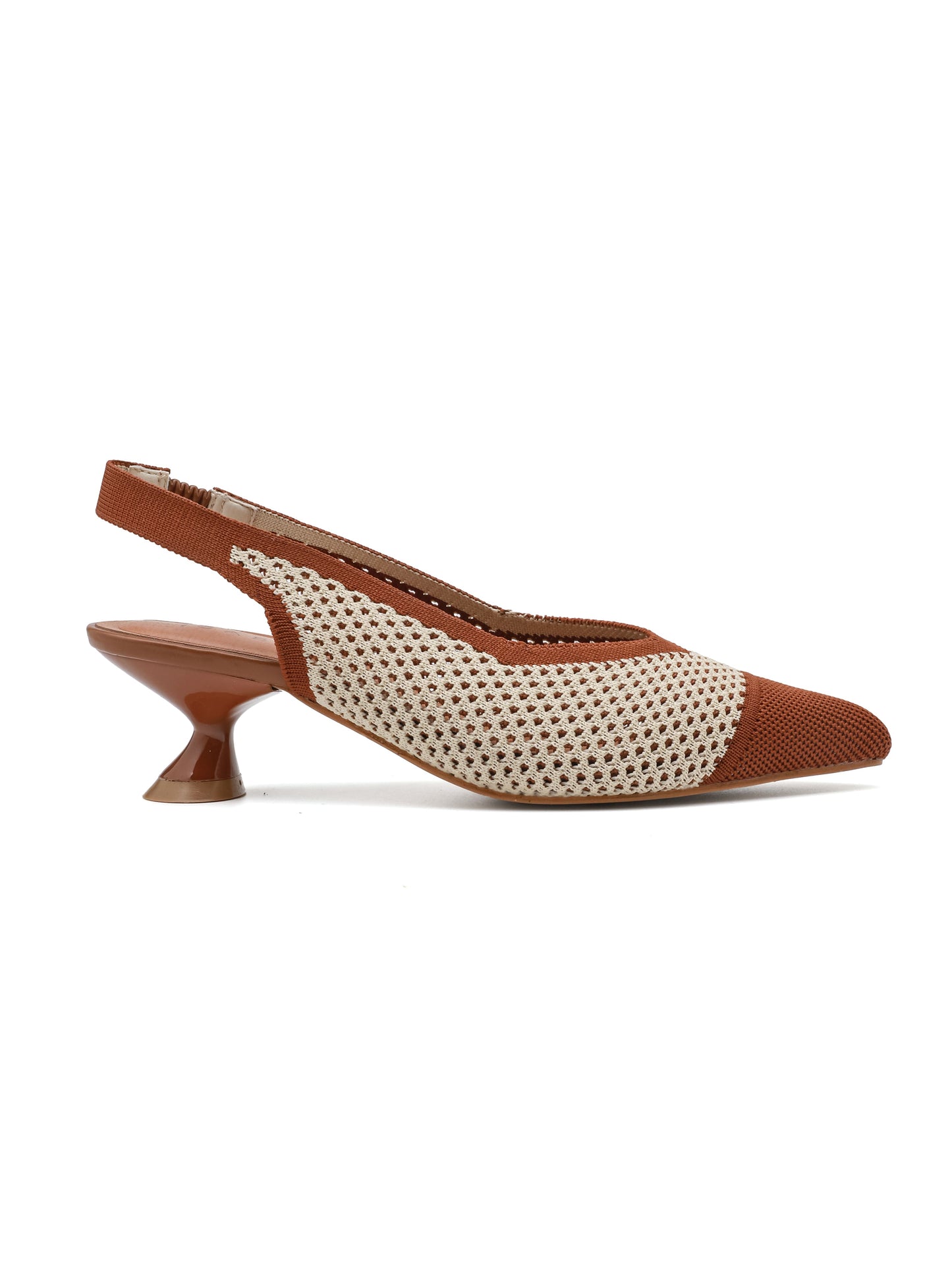 Slingback con Tacco - 3563 Camel