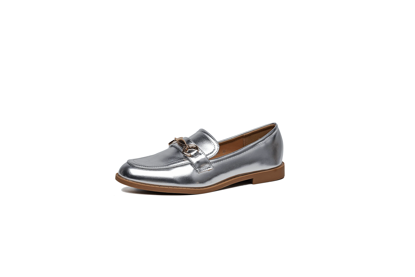 Il mocassino ISABAC in pelle vegana laminata argento con fibbia metallizzata.


Dettagli prodotto
• Made in China
• Materiali: Vegano (Materiali sintetici)