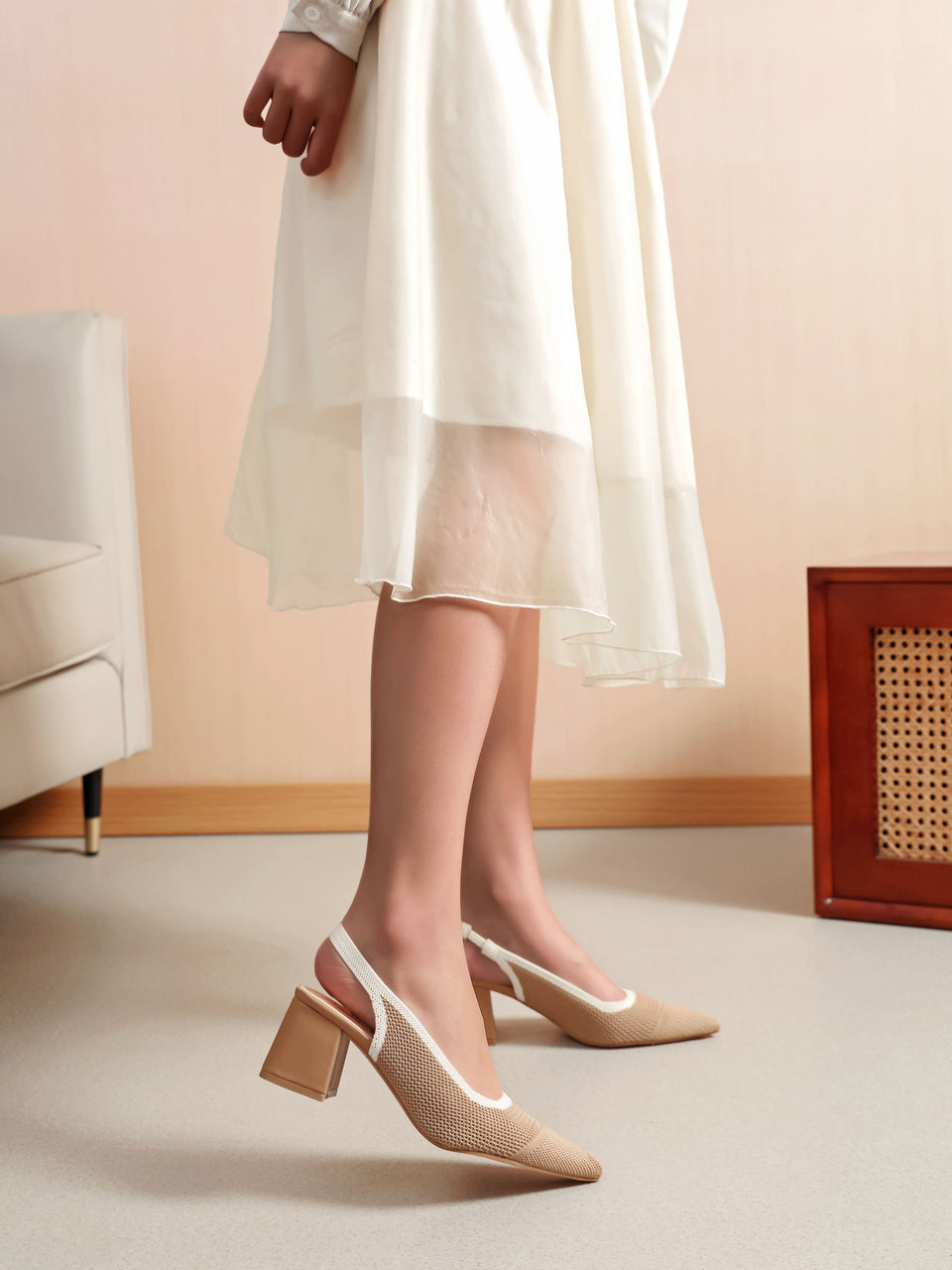 Slingback - 3635 Khaki