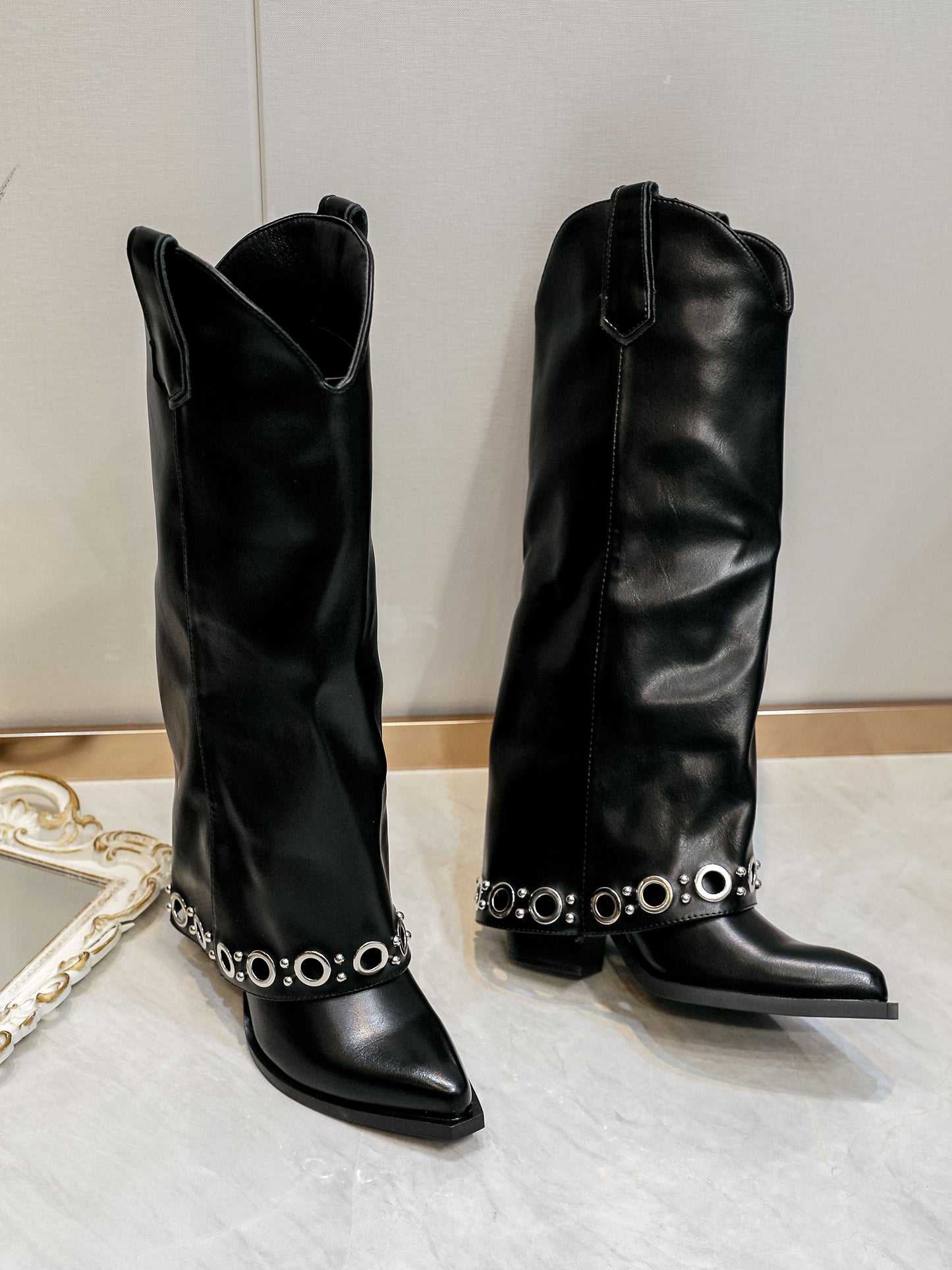 Stivali Texani - 6932 Nero