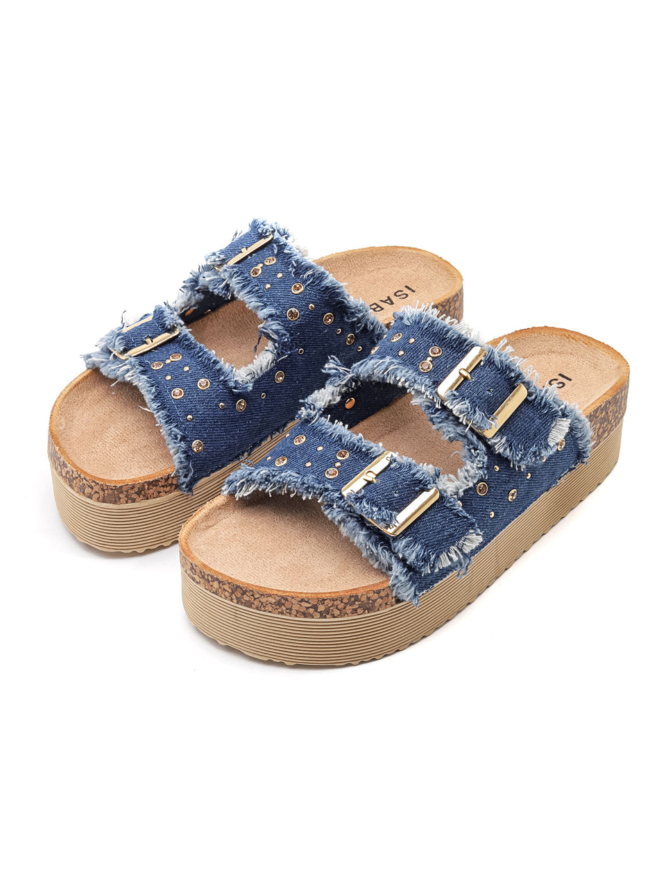 Ciabatte con Zeppa - 7086 Jeans