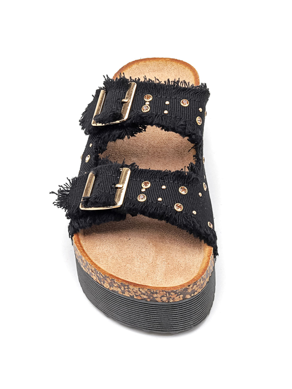 Ciabatte con Zeppa - 7086 Nero