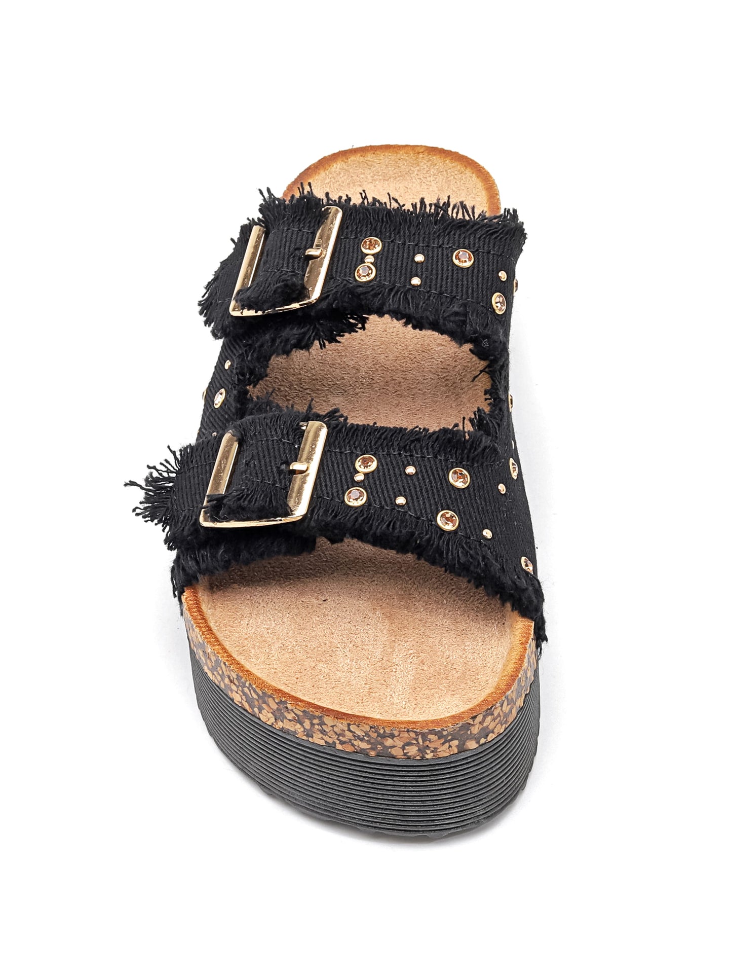 Ciabatte con Zeppa - 7086 Nero