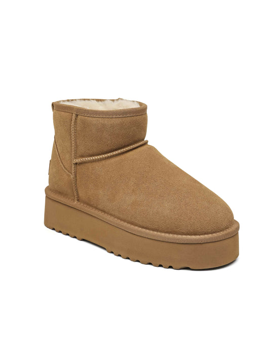 Stivaletto in vera pelle scamosciata, con suola spessa, fodera in ecopelliccia.

Dettagli prodotto
• Made in China
• Materiali: Vegano (Materiali sintetici)