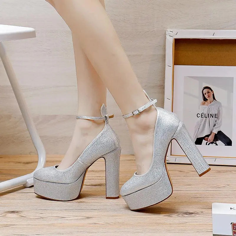 Scarpe con Tacco -3901 Silver - ISABAC